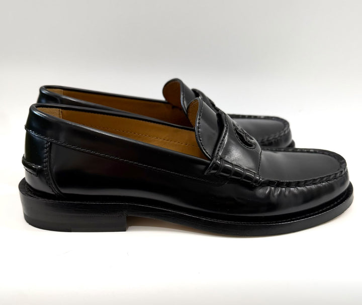 GUCCI GG CUTOUT MILLENNIAL REBOT LEATHER LOAFERS