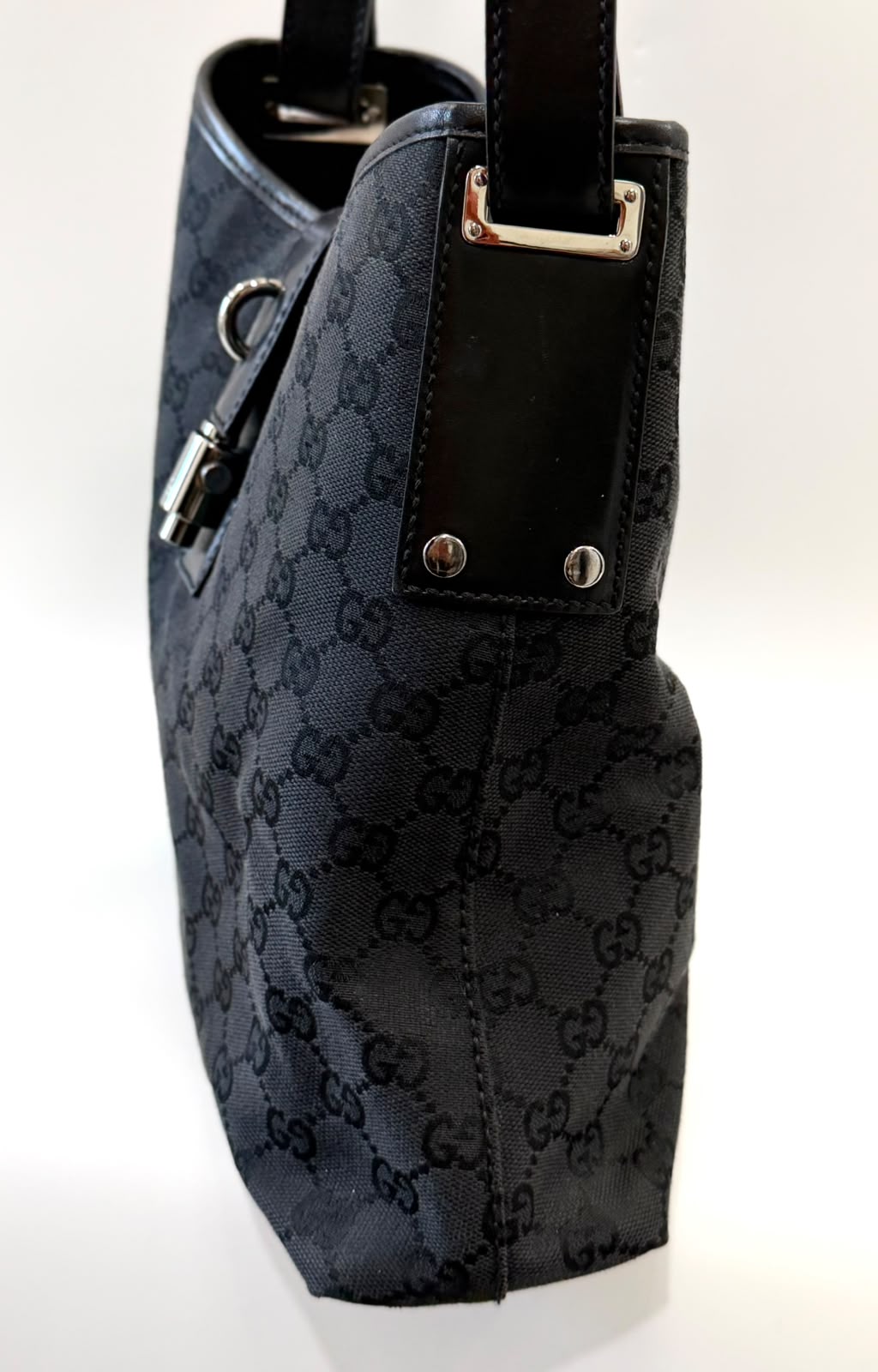 GUCCI GG MONOGRAM JACKIE PISTON-LOCK HOBO BAG