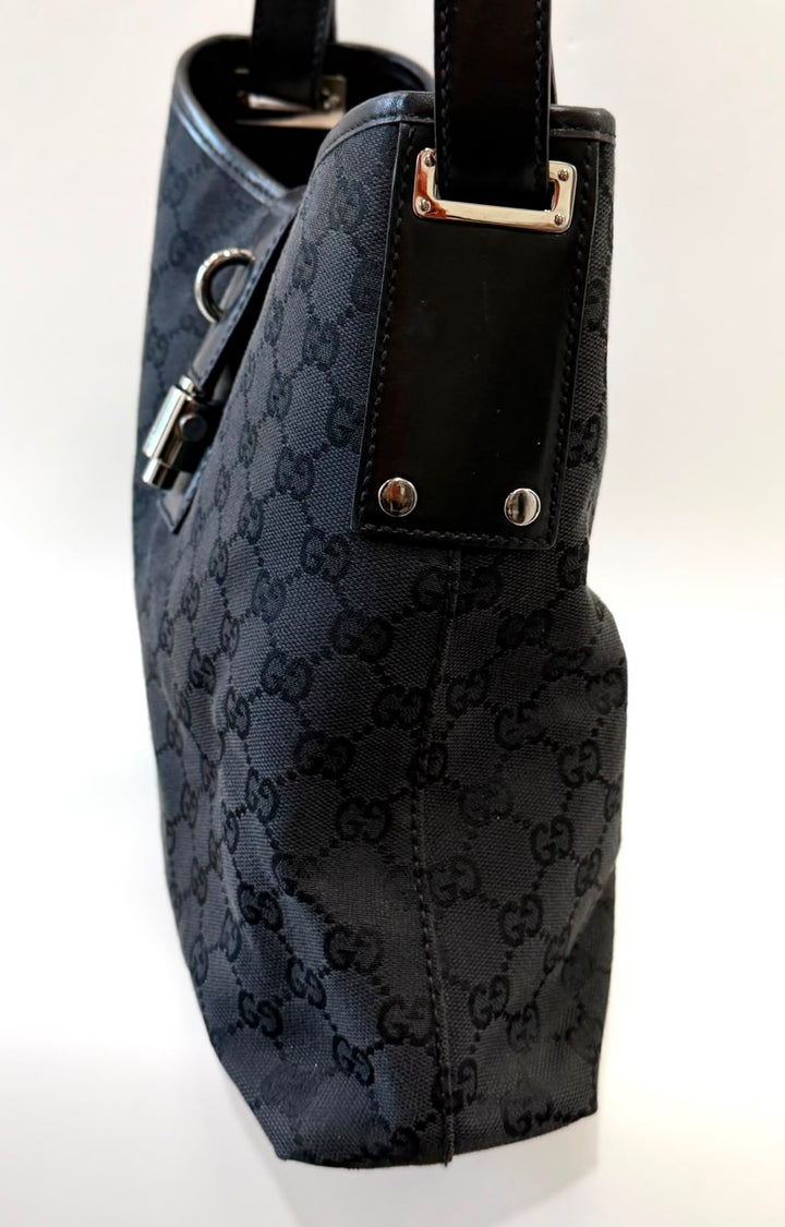 GUCCI GG MONOGRAM JACKIE PISTON-LOCK HOBO BAG