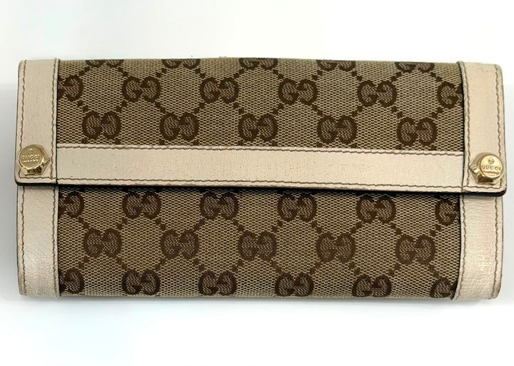 GUCCI GG MONOGRAM BRITT BI-FOLD VINTAGE CONTINENTAL WALLET