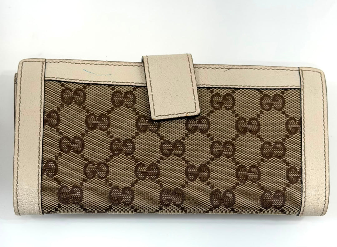 GUCCI GG MONOGRAM BRITT BI-FOLD VINTAGE CONTINENTAL WALLET