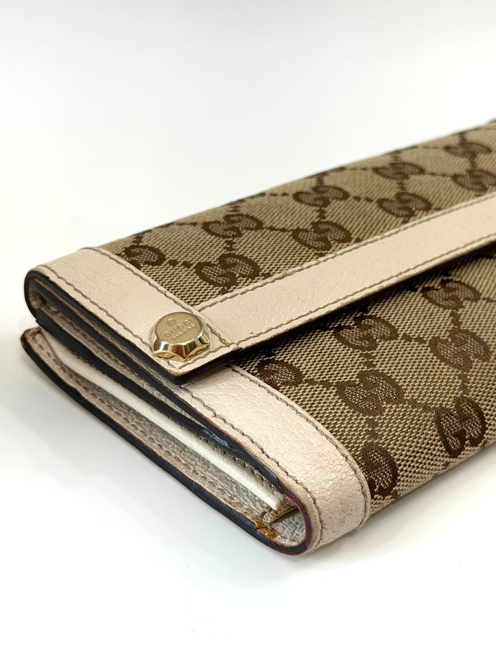 GUCCI GG MONOGRAM BRITT BI-FOLD VINTAGE CONTINENTAL WALLET