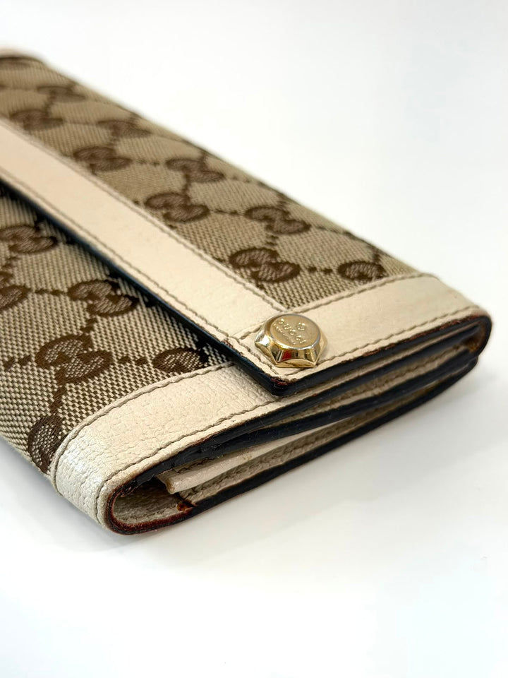 GUCCI GG MONOGRAM BRITT BI-FOLD VINTAGE CONTINENTAL WALLET