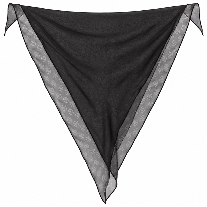 GUCCI GG MONOGRAM SHEER SILK SCARF