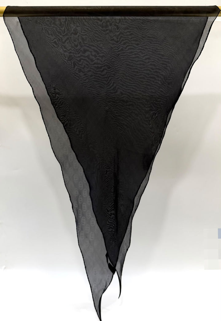 GUCCI GG MONOGRAM SHEER SILK SCARF