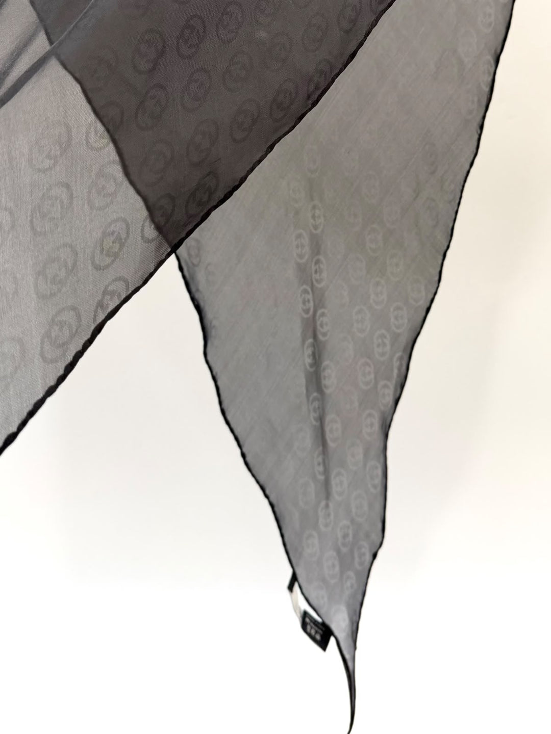 GUCCI GG MONOGRAM SHEER SILK SCARF