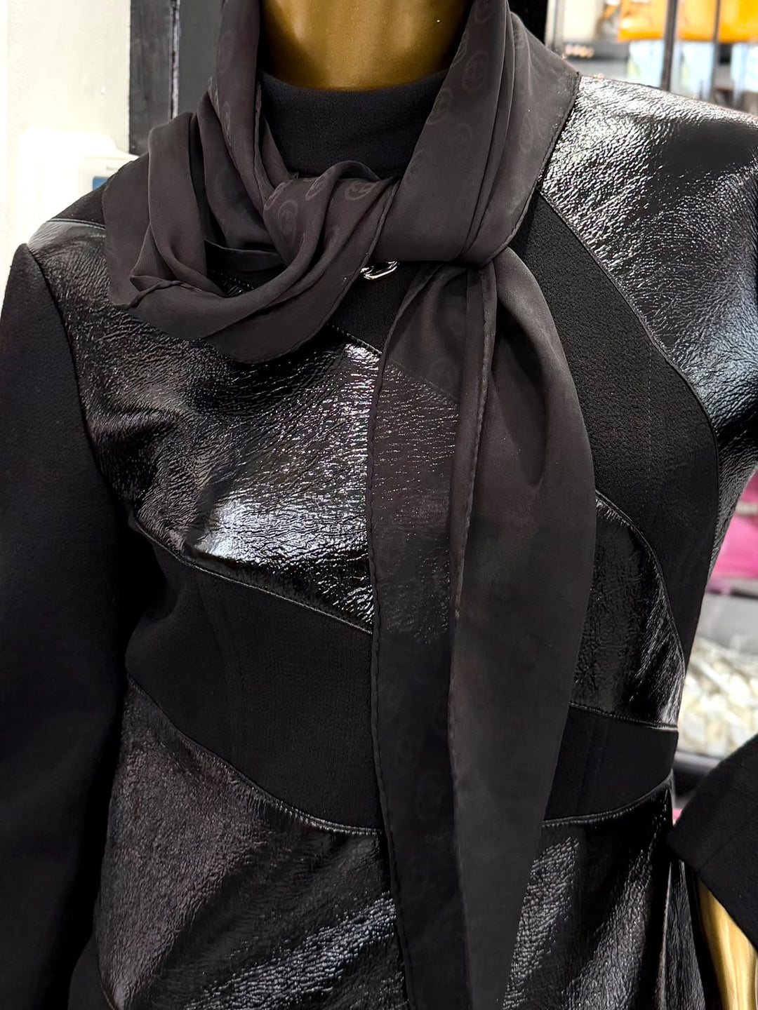 GUCCI GG MONOGRAM SHEER SILK SCARF