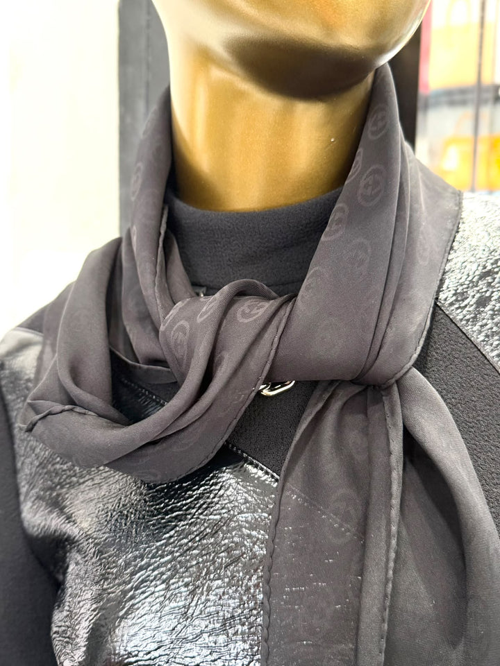 GUCCI GG MONOGRAM SHEER SILK SCARF