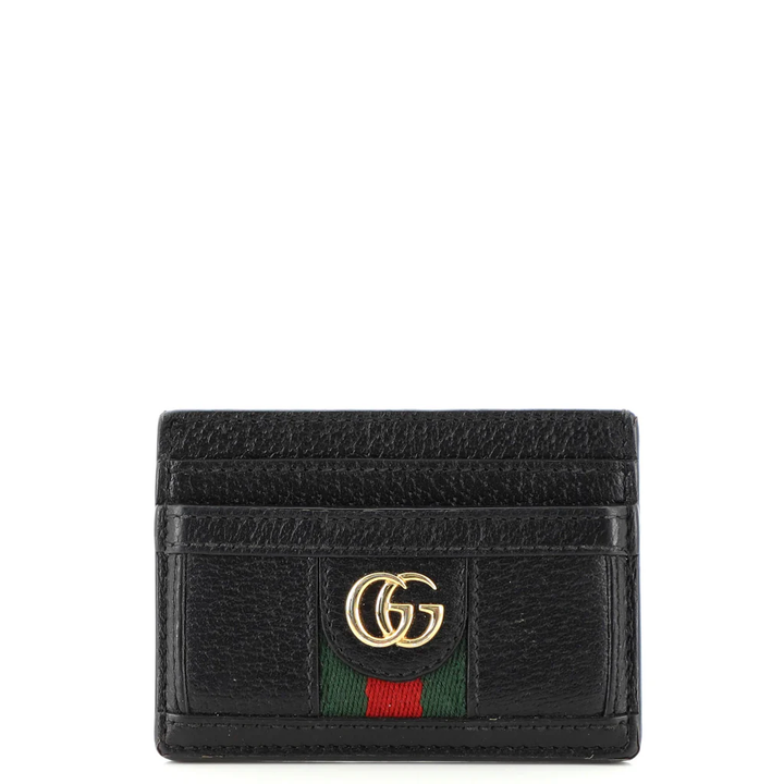 GUCCI GG OPHIDIA CALFSKIN LEATHER CARD HOLDER