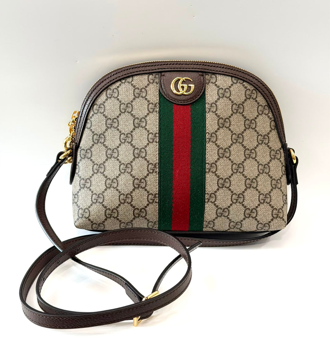 GUCCI GG OPHIDIA DOME SMALL SHOULDER BAG