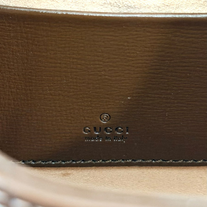GUCCI GG SUPREME MONOGRAM WEB MINI JACKIE 1961 HOBO BAG