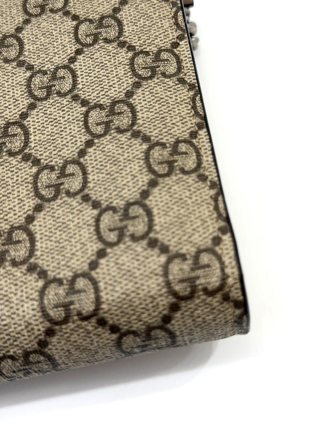 GUCCI GG SUPREME MONOGRAM MINI DIONYSUS CHAIN WALLET