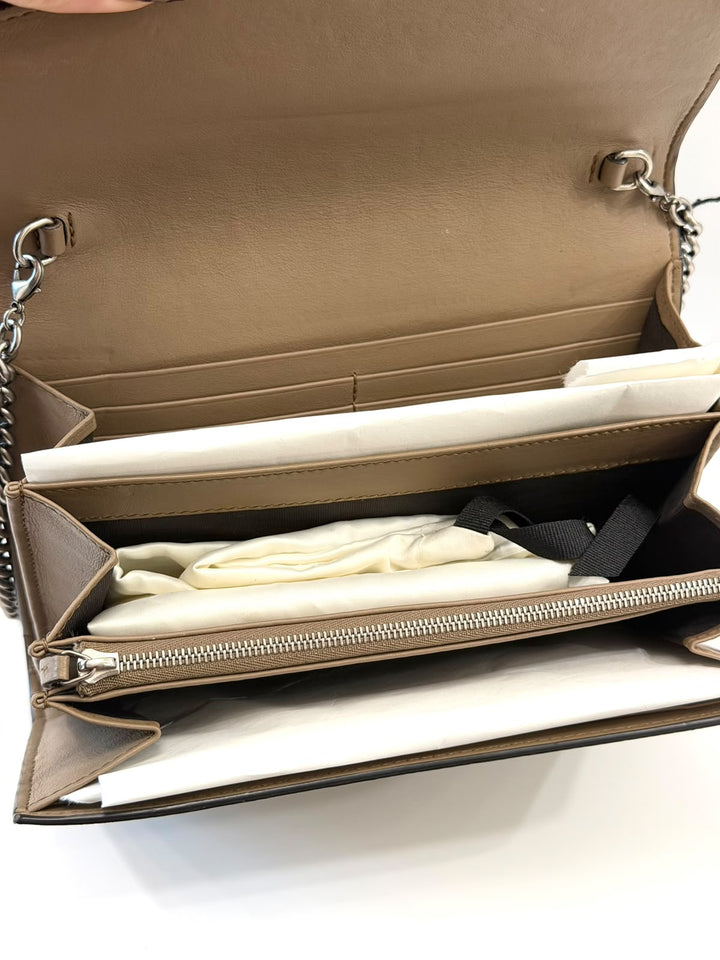 GUCCI GG SUPREME MONOGRAM MINI DIONYSUS CHAIN WALLET