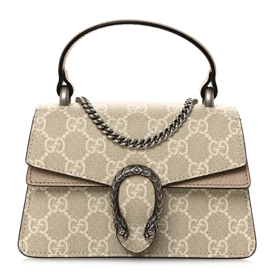GUCCI GG SUPREME MONOGRAM MINI DIONYSUS TOP HANDLE BAG