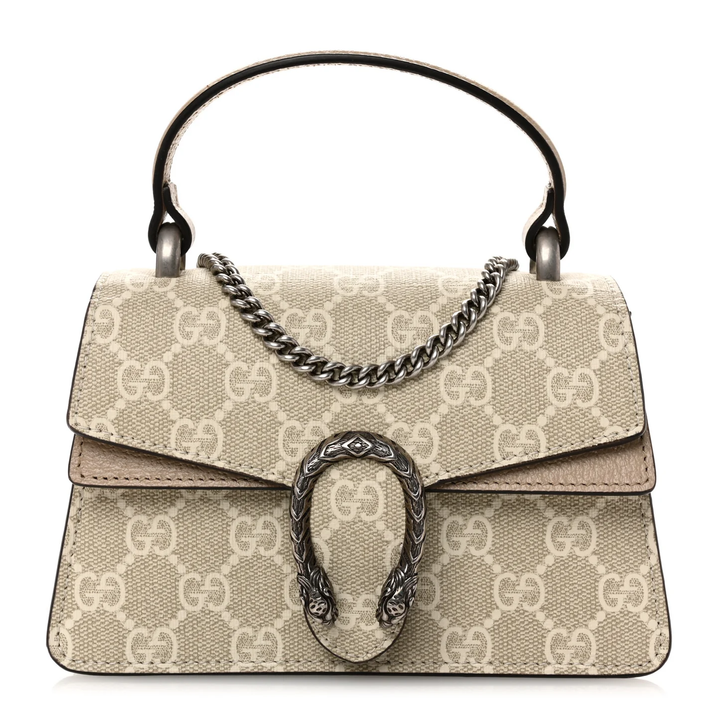 GUCCI GG SUPREME MONOGRAM MINI DIONYSUS TOP HANDLE BAG