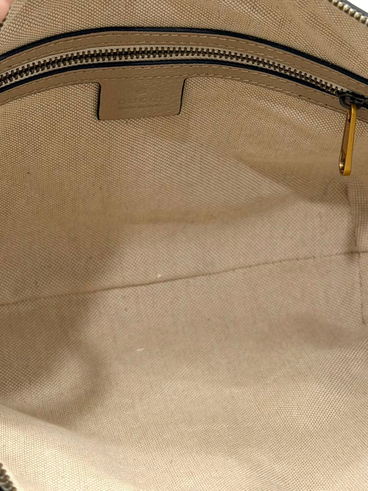GUCCI GG SUPREME MONOGRAM WEB SMALL OPHIDIA SHOULDER BAG