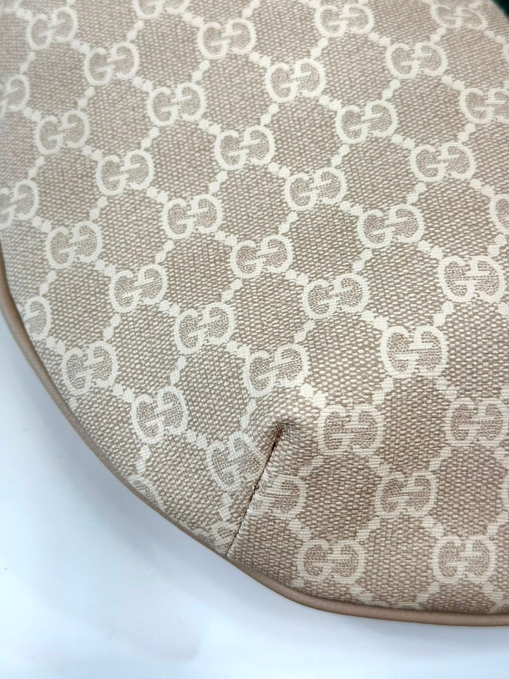 GUCCI GG SUPREME MONOGRAM WEB SMALL OPHIDIA SHOULDER BAG