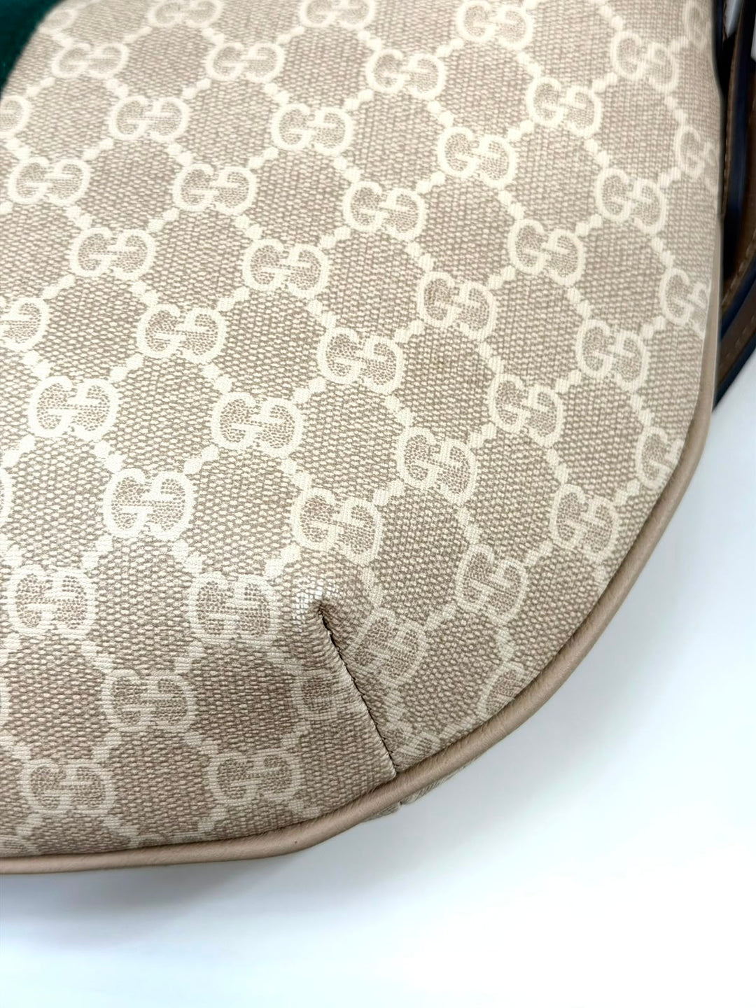 GUCCI GG SUPREME MONOGRAM WEB SMALL OPHIDIA SHOULDER BAG