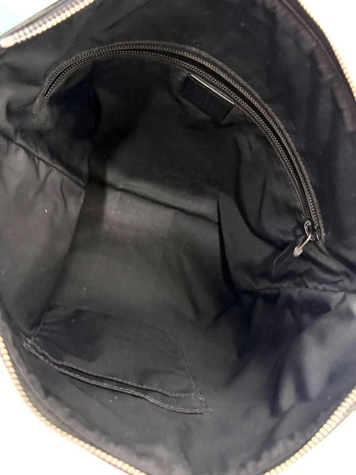 GUCCI GG SUPREME MONOGRAM WEB MESSENGER BAG