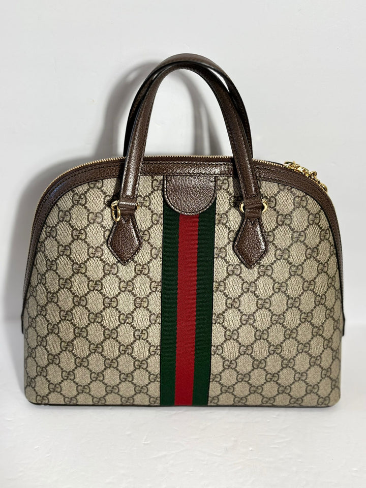 GUCCI GG SUPREME OPHIDIA MEDIUM BAG