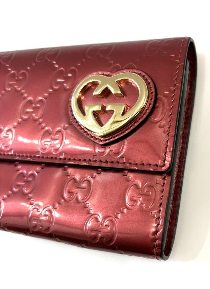 GUCCI GUCCISSIMA LOVELY HEART LONG WALLET