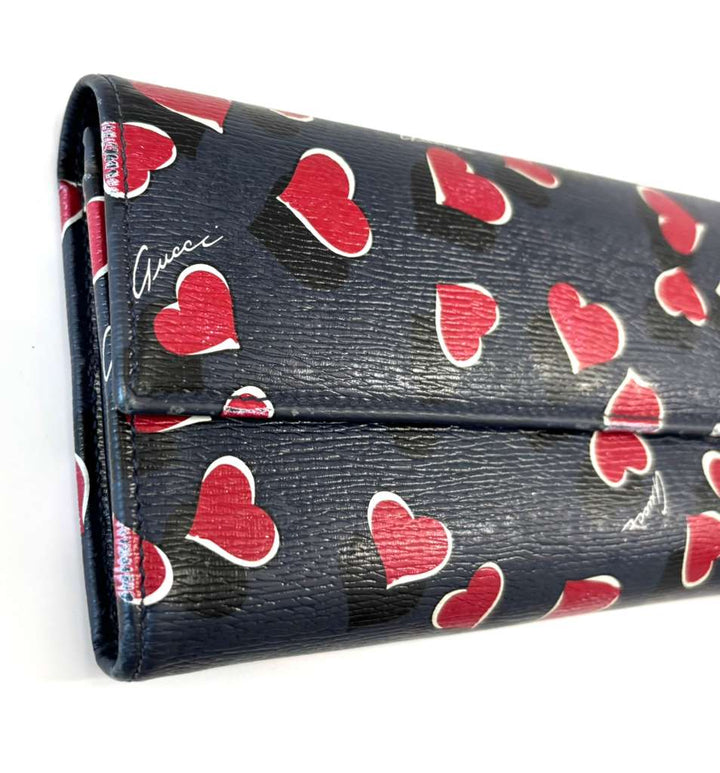 GUCCI HEARTBEAT LIMITED EDITION LEATHER WALLET