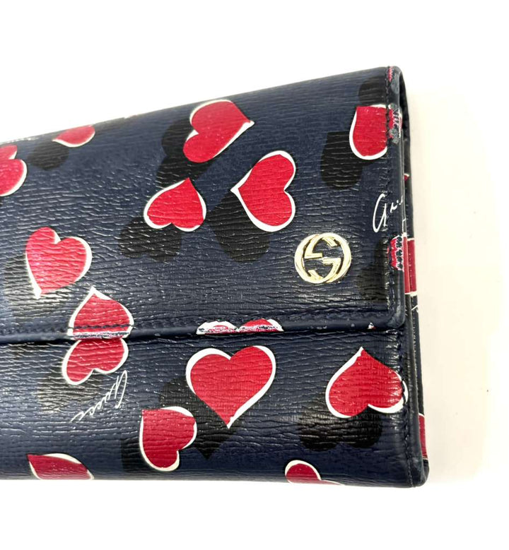 GUCCI HEARTBEAT LIMITED EDITION LEATHER WALLET