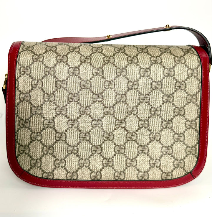 GUCCI GG SUPREME HORSEBIT 1955 SHOULDER BAG