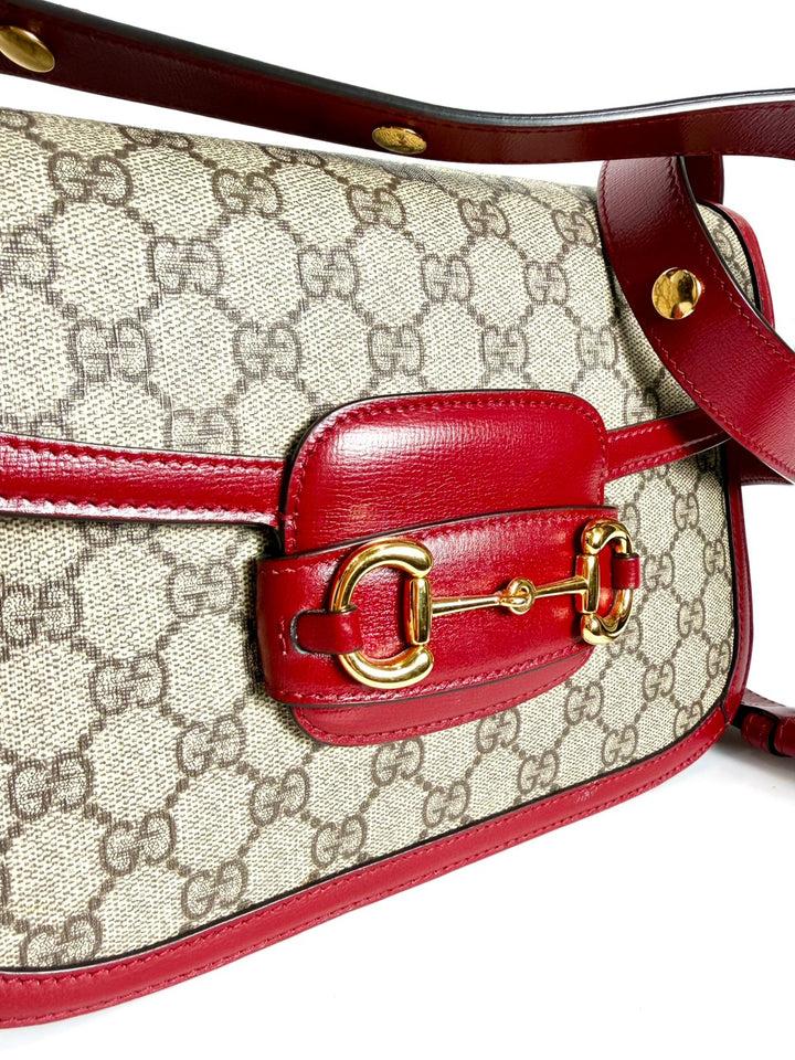 GUCCI GG SUPREME HORSEBIT 1955 SHOULDER BAG