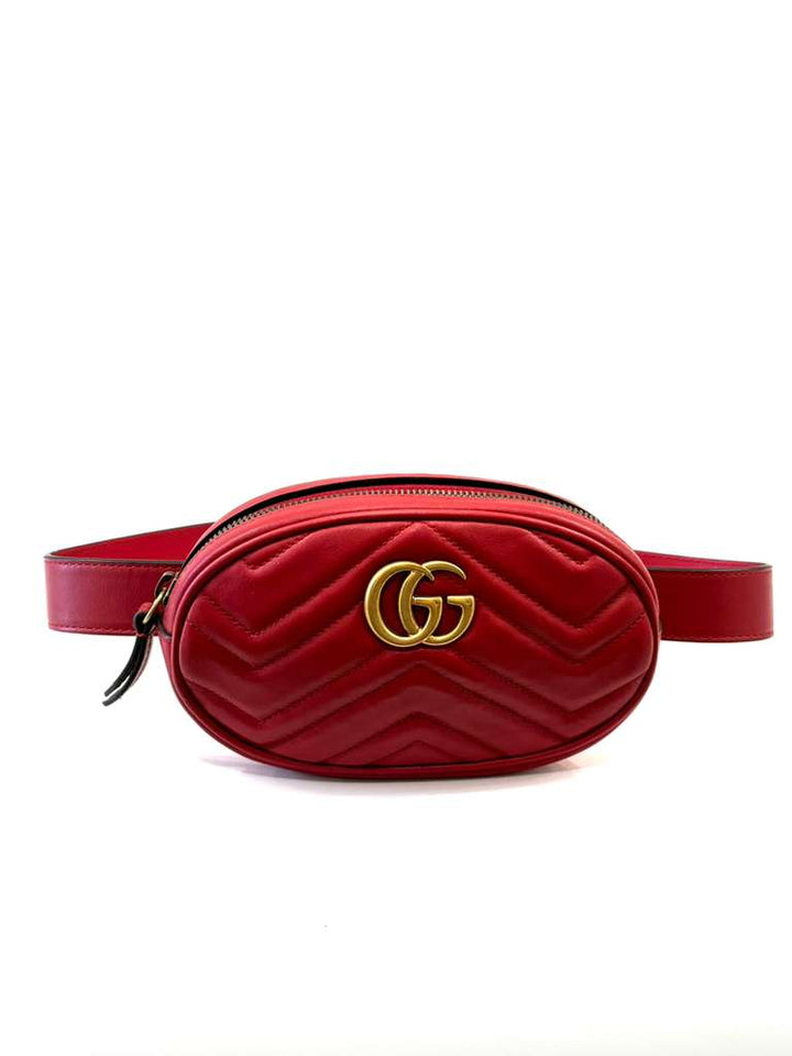 GUCCI MATELASSE GG MARMONT BELT BAG