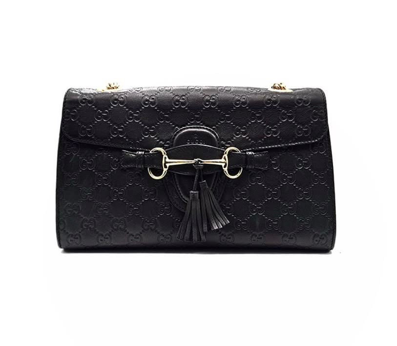 GUCCI MICROGUCCISSIMA MEDIUM EMILY CHAIN SHOULDER BAG
