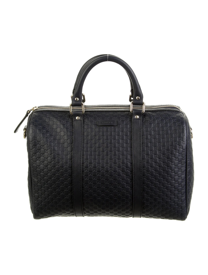 GUCCI NICE MICROGUCCISSIMA LEATHER BOSTON BAG
