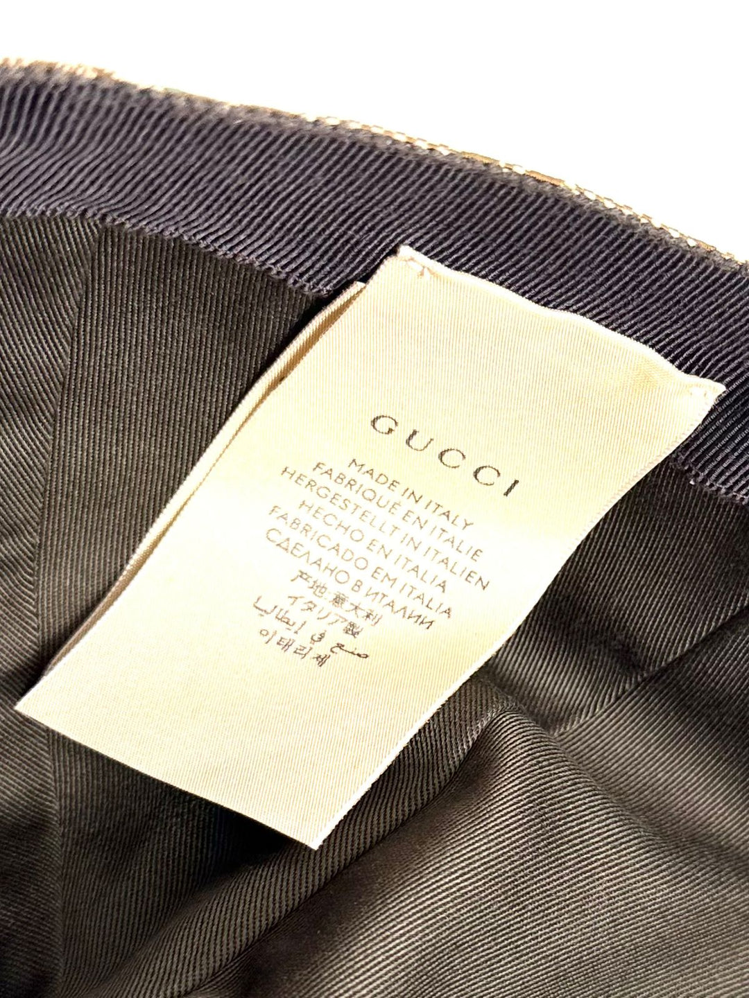 GUCCI GG CANVAS MONOGRAM WEB BASEBALL HAT
