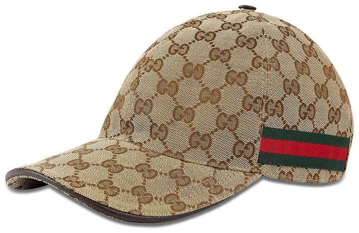 GUCCI ORIGINAL GG CANVAS WEB BASEBALL HAT