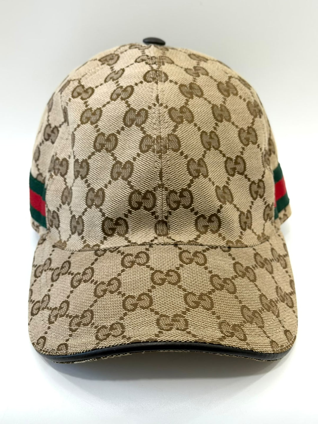 GUCCI ORIGINAL GG CANVAS WEB BASEBALL HAT