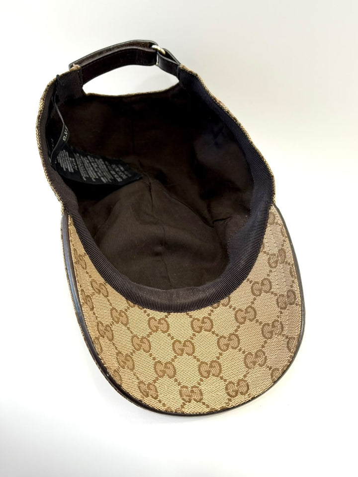 GUCCI ORIGINAL GG CANVAS WEB BASEBALL HAT