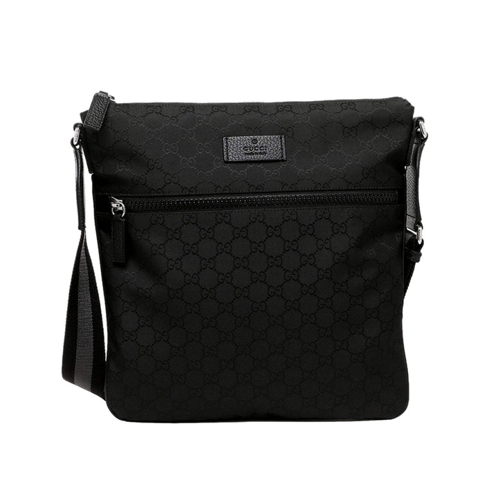 GUCCI VINTAGE GG GUCCISSIMA CANVAS MESSENGER BAG