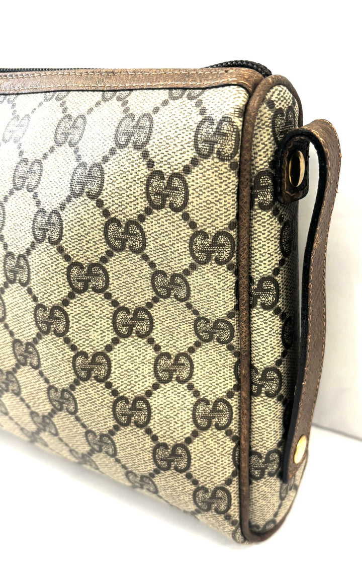 GUCCI GG SUPREME VINTAGE CLUTCH BAG