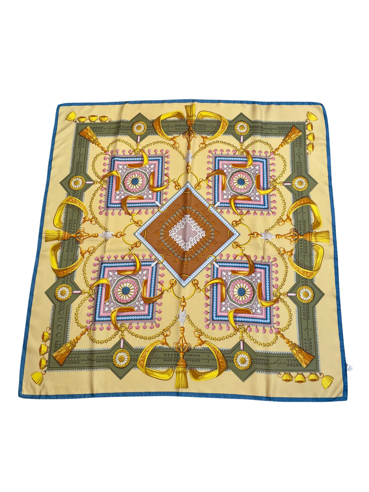 GUCCI FOULARDS VINTAGE SILK SCARF