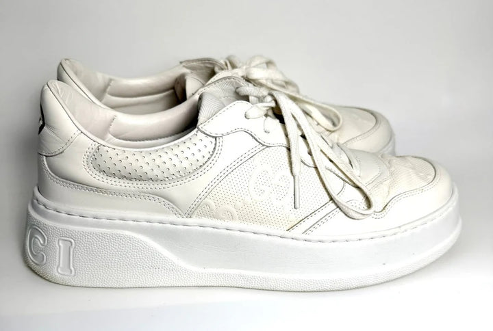 GUCCI GG EMBOSSED LEATHER MEN&