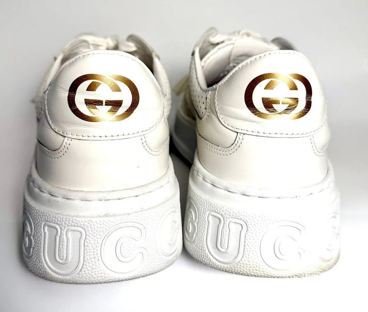 GUCCI GG EMBOSSED LEATHER MEN&