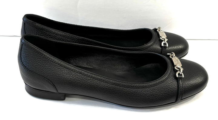 GUCCI CALFSKIN LEATHER CALLARIUS BALLET FLATS
