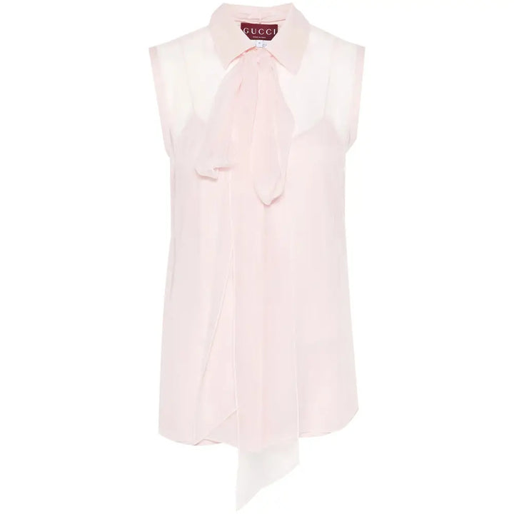 GUCCI SILK CHIFFON BLOUSE SHIRT