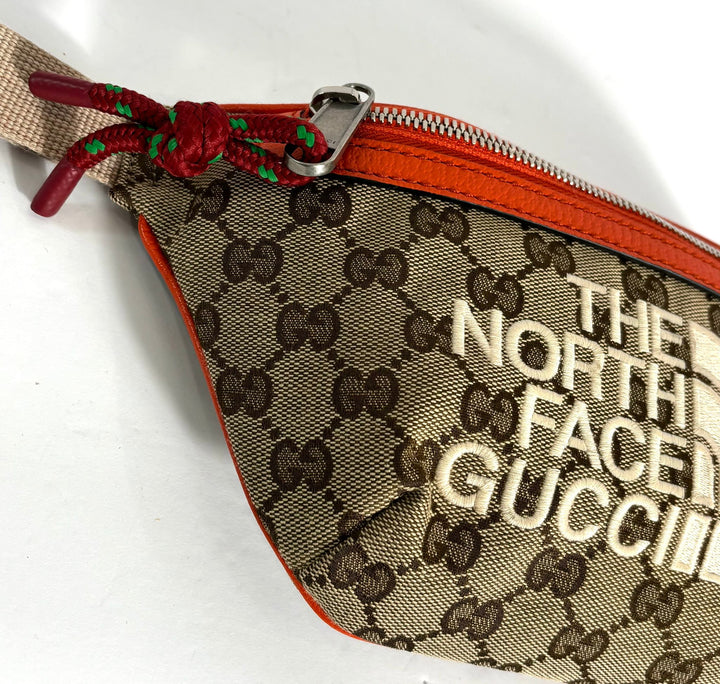 GUCCI X THE NORTH FACE WAIST MONOGRAM BELT BAG