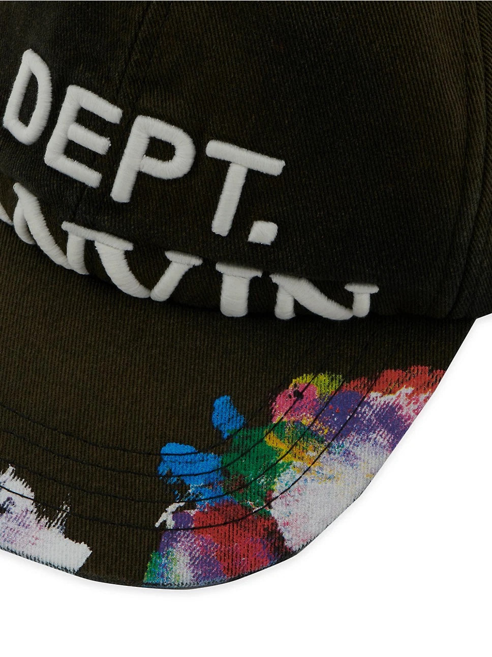 GALLERY DEPT. X LANVIN LOGO SPLATTER PAINT BASEBALL CAP