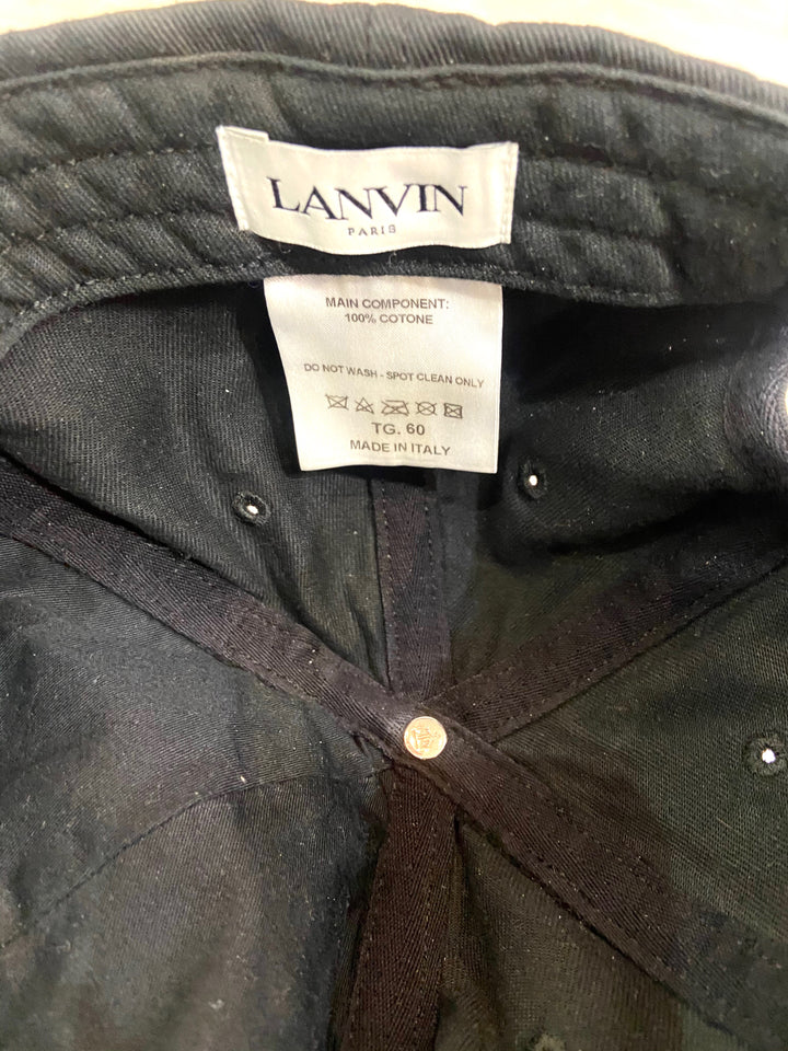 GALLERY DEPT. X LANVIN LOGO SPLATTER PAINT BASEBALL CAP