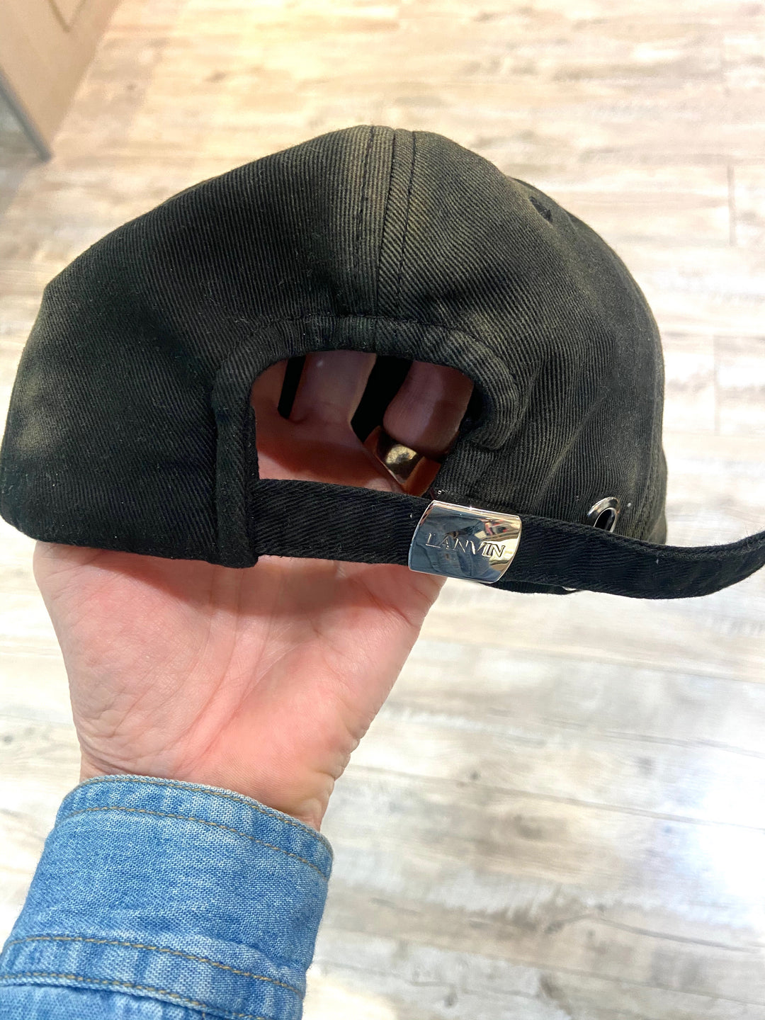 GALLERY DEPT. X LANVIN LOGO SPLATTER PAINT BASEBALL CAP