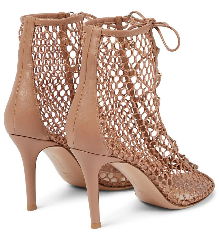 GIANVITO ROSSI HELENA LACE-UP ANKLE BOOTIES