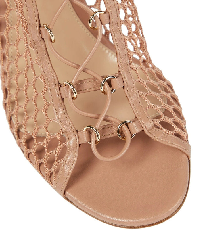 GIANVITO ROSSI HELENA LACE-UP ANKLE BOOTIES