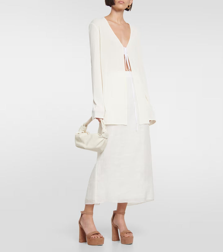 GIANVITO ROSSI BISQUE SUEDE SHERIDAN PLATFORM SANDALS